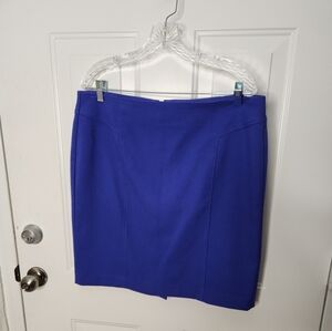 LOFT Purple Straight Zipper Skirt ‎ Size 14